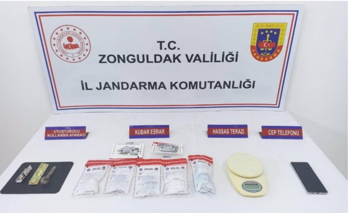 Zonguldak'ta uyuşturucu operasyonunda yakalanan zanlı tutuklandı