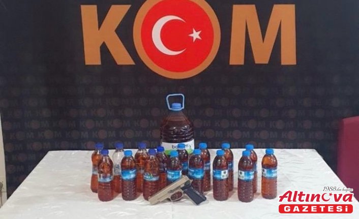 Amasya'da sahte içki operasyonunda yakalanan 3 zanlı tutuklandı