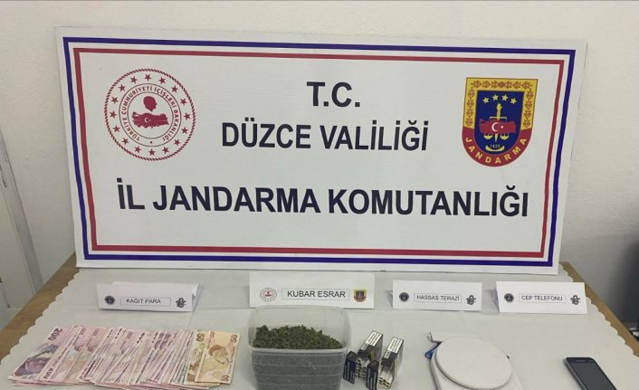 Düzce'de evinde uyuşturucu ele geçirilen şüpheli gözaltına alındı