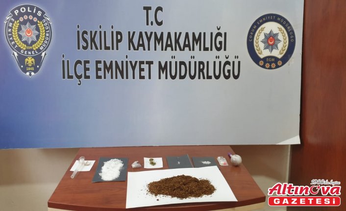 İskilip ilçesinde uyuşturucu operasyonunda 2 kişi yakalandı