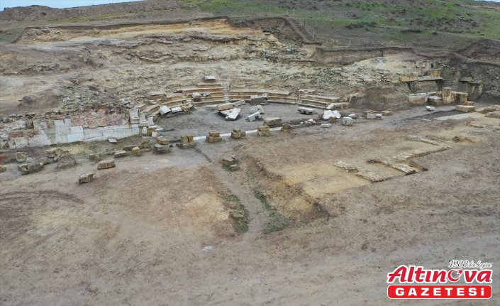 Pompeiopolis Antik Kenti'nde tiyatro ve odeonda yürütülen kazılar tamamlandı