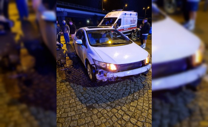 Rize'de trafik kazasında motosiklet sürücüsü öldü