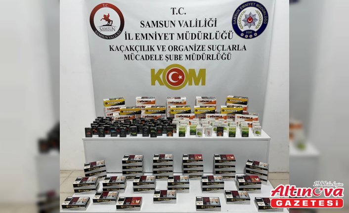 Samsun'da 15 bin 200 makaron ele geçirildi