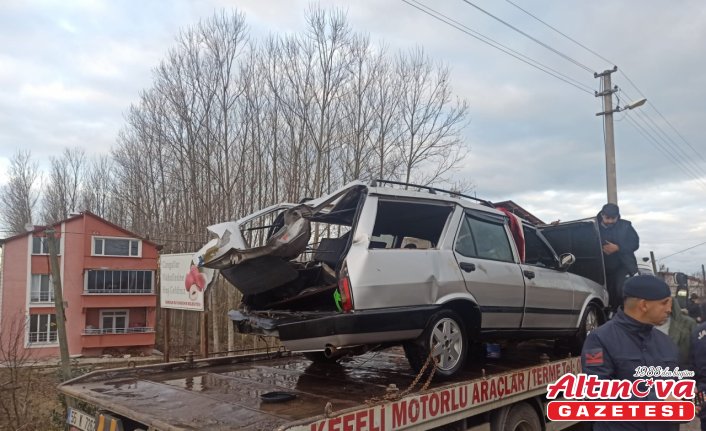 Samsun'da çaya düşen otomobilin sürücüsü öldü