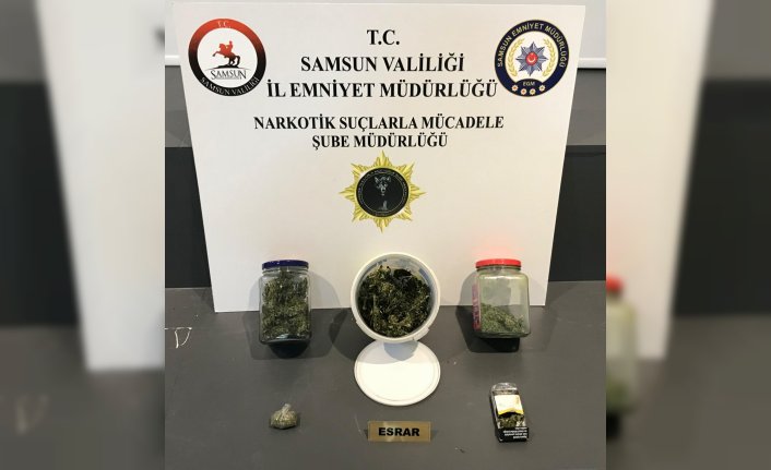 Samsun'da düzenlenen uyuşturucu operasyonunda 175 gram esrar ele geçirildi