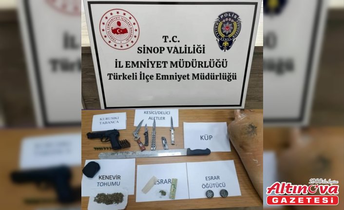 Türkeli'de uyuşturucu operasyonunda 2 kişi yakalandı