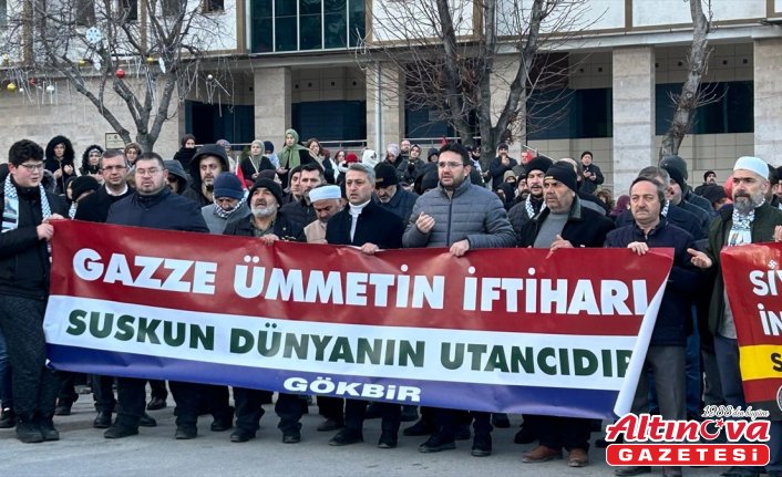 Amasya'da Filistin'e destek yürüyüşü düzenlendi