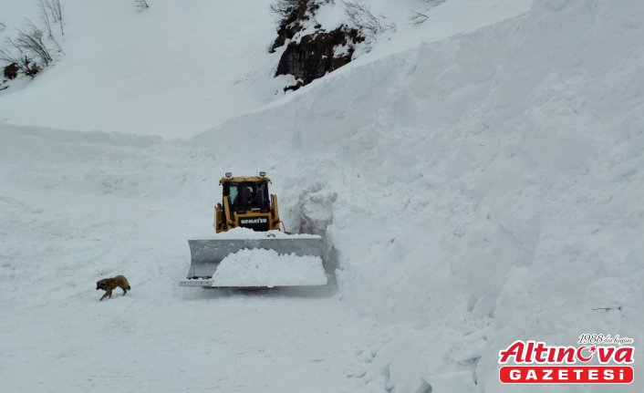 Borçka'da kar nedeniyle kapalı köy yolları ulaşıma açıldı