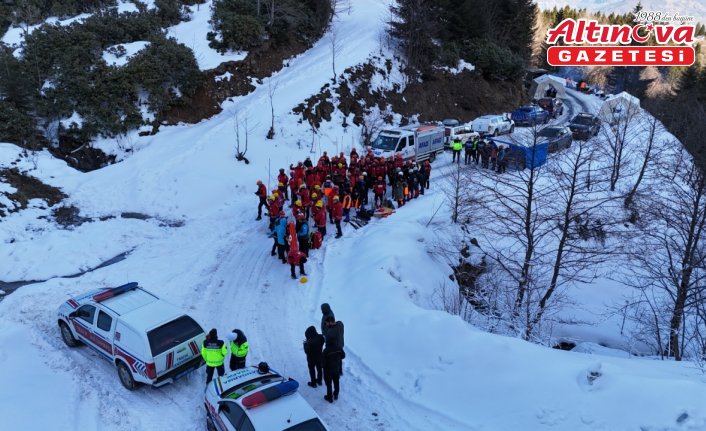 Giresun'da çığ tatbikatı yapıldı