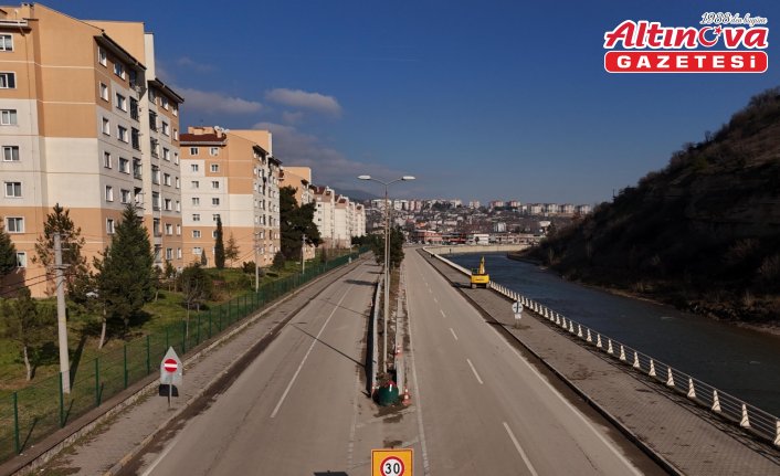 Karabük Belediyesinden peyzaj çalışması