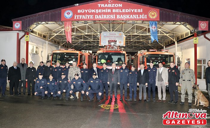 Karadeniz'de yeni yıla görev başında giren personel ziyaret edildi