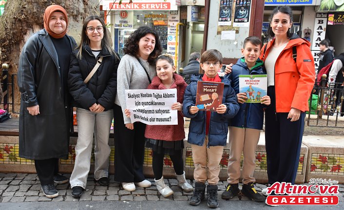 Ordu'da ilkokul öğrencileri skolyoz hastası gencin tedavi masraflarına destek oldu