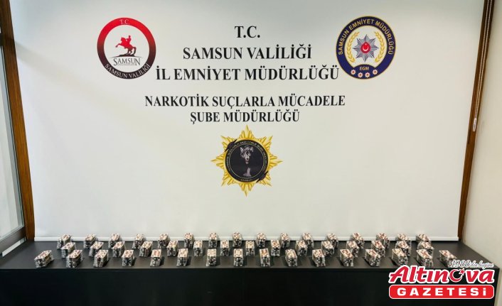 Samsun'da 7 bin 600 sentetik ecza ele geçirildi