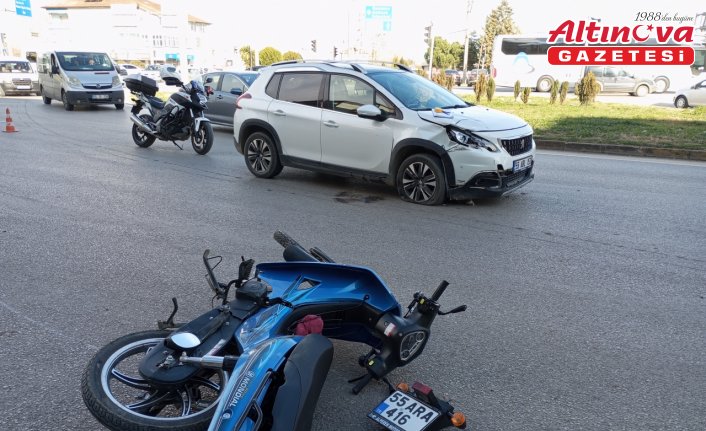 Samsun'da otomobilin çarptığı motosikletin sürücüsü hayatını kaybetti