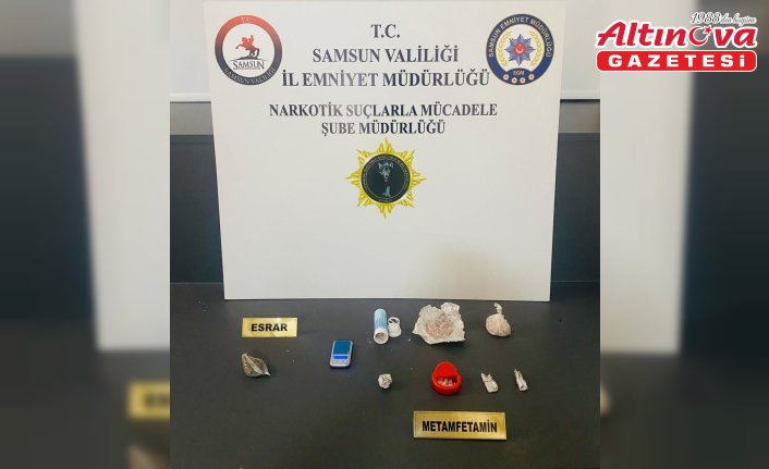 Samsun'da uyuşturucu operasyonunda 3 zanlı yakalandı