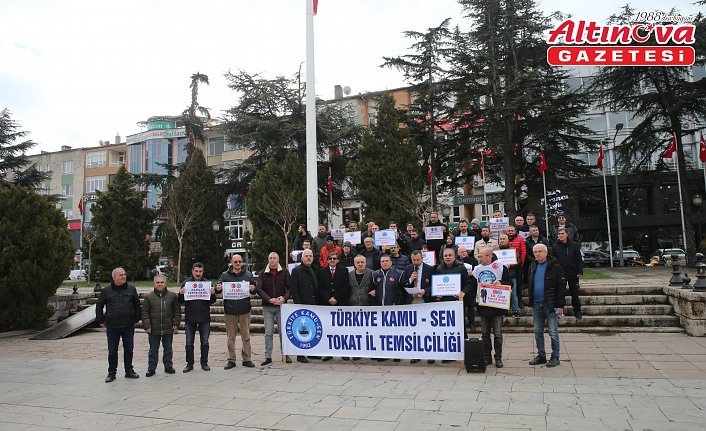 Tokat'ta Kamu-Sen'den “ek zam ve refah payı“ talebi