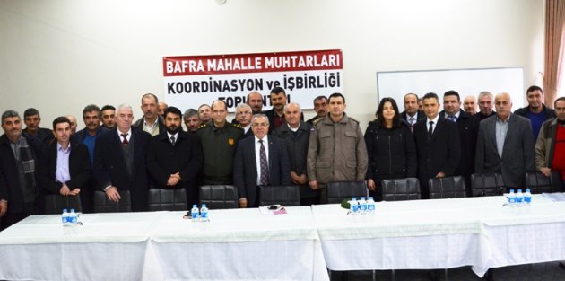 BAFRA KAYMAKAMI HALİS ARSLAN 31 MAHALLE MUHTARININ SORUNLARINI DİNLEDİ