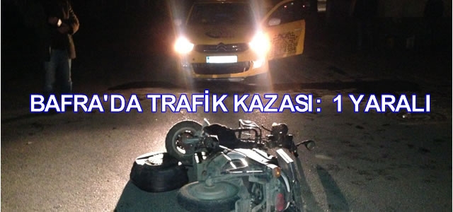 Bafra'da Trafik Kazası: 1 Yaralı