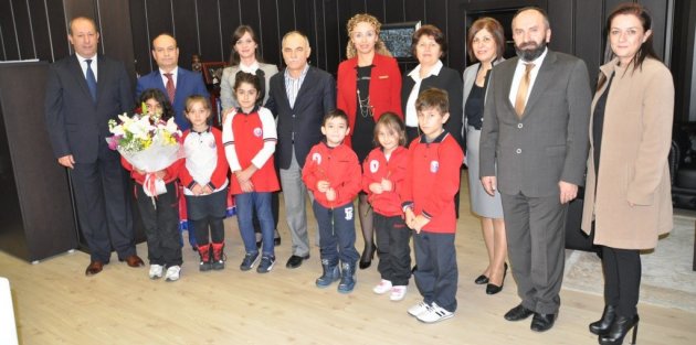 OMÜ Vakfı Koleji Öğrencilerinden Rektör Akan’a Anlamlı Ziyaret