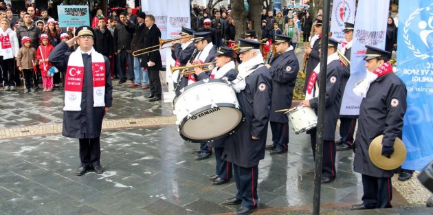 SAMSUN'DA SARIKAMIŞ ŞEHİTLERİNE ANMA YÜRÜYÜŞÜ