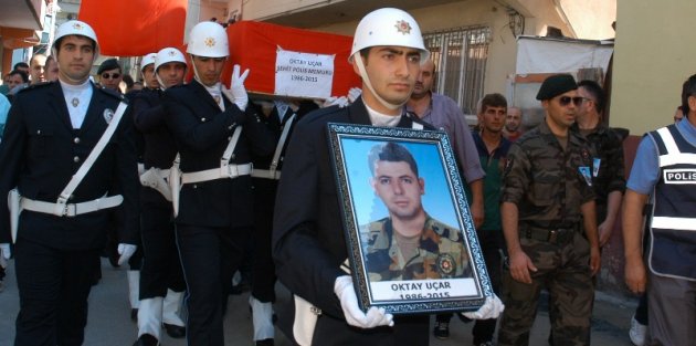 Şehit Polis Bafra'da Toprağa Verildi