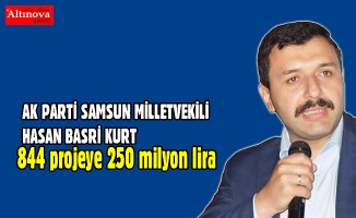 844 projeye 250 milyon lira