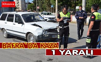 Bafra'da Kavşaklar  da Kazalar Devam Ediyor