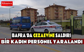 Bafra`da cezaevine silahlı saldırı