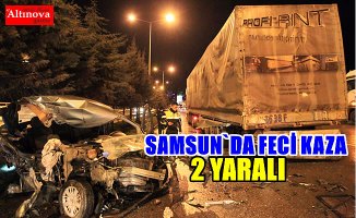 Samsun'da trafik kazası: 2 yaralı