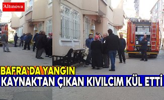 Kaynak kıvılcımından çıkan yangın korkuttu