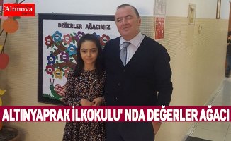 ALTINYAPRAK İLKOKULU' NDA DEĞERLER AĞACI