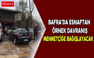 Bafra`da esnaftan örnek davranış