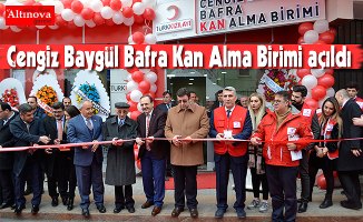 Cengiz Baygül Bafra Kan Alma Birimi açıldı