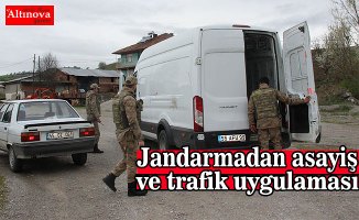 Jandarmadan asayiş ve trafik uygulaması