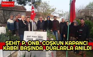 ŞEHİT P. ONB. COŞKUN KAPANCI KABRİ BAŞINDA  DUALARLA ANILDI