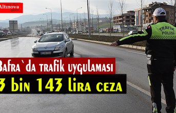 Bafra`da trafik uygulamaları