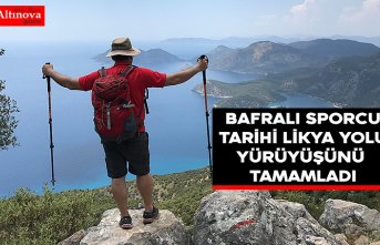 BAFRALI SPORCU TARİHİ LİKYA YOLU YÜRÜYÜŞÜNÜ TAMAMLADI