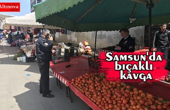 Samsun'da bıçaklı kavga: 2 yaralı