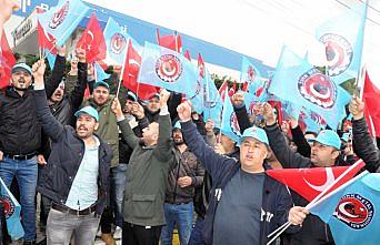 Zonguldak'ta işçilerden düdüklü eylem