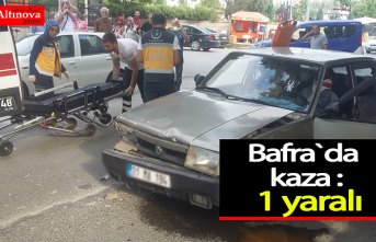 Bafra`da kaza : 1 yaralı