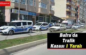 Bafra’da Trafik Kazası 1 Yaralı  