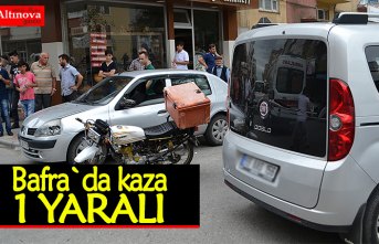 Bafra`da kaza : 1 yaralı