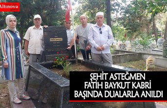 ŞEHİT ASTEĞMEN FATİH BAYKUT KABRİ BAŞINDA DUALARLA ANILDI