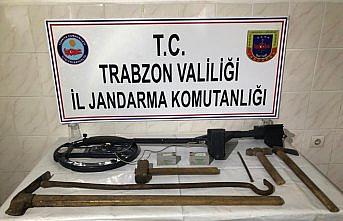 Trabzon'da kaçak kazı operasyonu