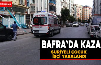 Bafra`da kaza : 1 yaralı