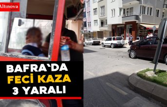 Bafra`da kaza : 3 yaralı