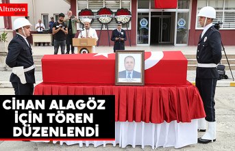 Cihan Alagöz için tören düzenlendi