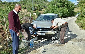 Hanönü'nde trafik kazası: 1 yaralı