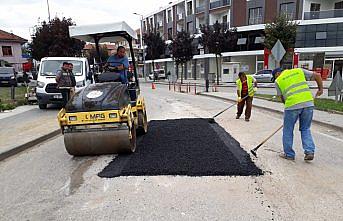 Düzce'de yol bakım çalışmaları