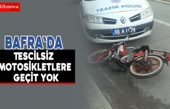 Tescilsiz motosikletlere geçit yok